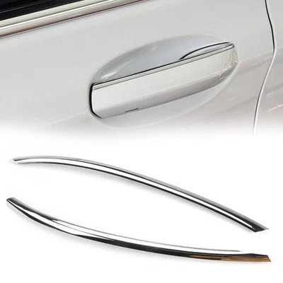 Pair Chrome Exterior Door Handle Trim Strip for BMW 7 Series G12 Direct Fit - Image 1 of 4