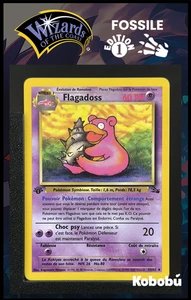 Pokemon Karte Flagadoss 43/62 Edition 1 Ed 1 Fossil Wizards - Bild 1 von 3