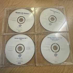Sega Dreamcast White Label Bundle Games X4, Fighting Vipers 2, Quake 3, Virtua
