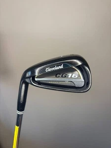 Cleveland CG16 Black Pearl 7-Iron 31° Traction 85 Stiff Flex Lefty 37.25″ NICE - Picture 1 of 9