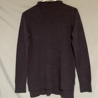 Suéter Pullover Max Studio Para Mujer 100% Cachemira Cuello Simulado Gris Púrpura XS Foto 1 de 4