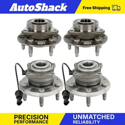 Front Rear Wheel Hub Bearing Assemblies for 2010-2017 Chevrolet Equinox Foto 1 de 4