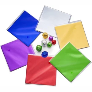 8x8cm Aluminum Foil Paper Square Chocolate Wrappers New Candy Wrapping Paper - Picture 1 of 20