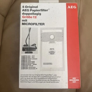 Genuine AEG GR12 Vampyr Vacuum Cleaner Bags ( 5 Bags ) - Picture 1 of 4