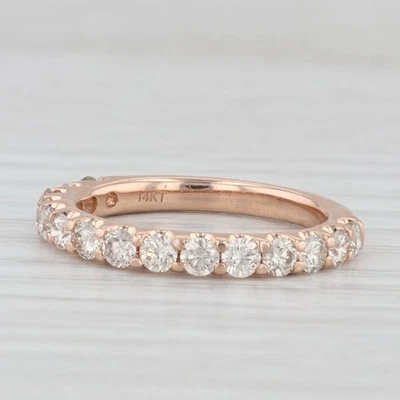 Alianza de boda de diamantes apilable Le Vian de 0,90 quilates anillo de aniversario de oro rosa de 14 k Foto 1 de 4