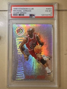 1995 Stadium Club Michael Jordan Warp Speed #WS1 PSA 4  - Bild 1 von 4