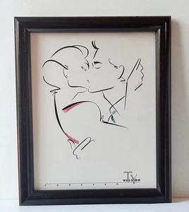 1990 TY WILSON Forever Print Black Framed Art 9.5” X 7.5” - Picture 1 of 7