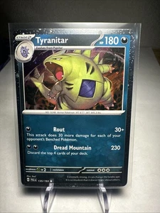 Tyranitar Cosmos Holo #135/193 - SV02: Paldea Evolved - Juego de cartas coleccionables Pokémon - Imagen 1 de 2