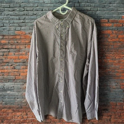 Saddlebred Men's 2XLT White, Red, Black Check Classic Fit Lightweight Flannel - Image 1 of 4