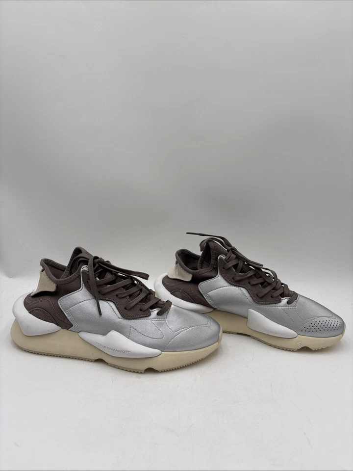 Adidas Y-3 Kaiwa Low-top Sneakers Silver/Brown Size 9.5 - Image 1 of 4