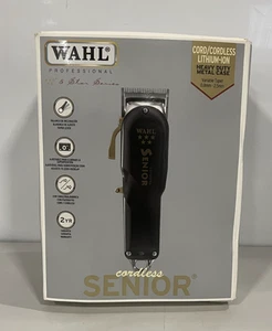 08504-400 Wahl Professional 5-Star Series Cordless Senior Clipper White Packing - Picture 1 of 2