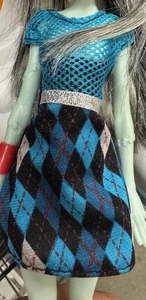 Vestido Monster High Frankie Stein 2008 solo repuesto - Imagen 1 de 1