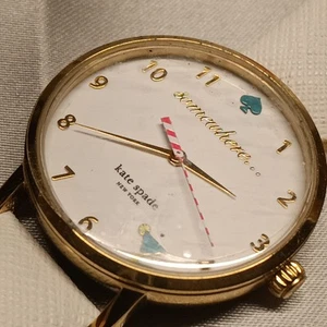 NUEVO Reloj Kate Spade Metro 5 en punto Somewhere Martini dorado/blanco KSW9051 - Imagen 1 de 9