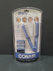 RARE 2000 CONAIR 4 IN 1 SHINY WAVY STYLES HAIR STRAIGHTENER CRIMPER WAVES CS9CS - Picture 1 of 5