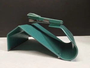 Vintage Green Bostitch B8SF Saddle Stapler Booklet Art Deco Office Desktop - Picture 1 of 13