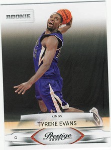 2009-10 PANINI PRESTIGE #204 TYREKE EVANS ROOKIE KINGS