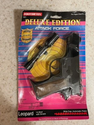 1991 TootsieToy Edison Giocattoli Leopard 13 Shot with Scope cap gun NOS - Image 1 of 4