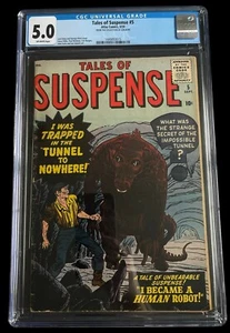 Tales of Suspense #5 CGC 5.0 Ow/PGS Atlas Comics 1959 John Beck Collection - Picture 1 of 4