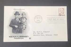 US FDC # 2933 Milton S. Hershey 1995. - Picture 1 of 6