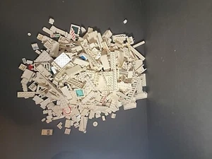 Vintage Legos By The Pound 2.23 Lbs 97% White Assortment Of Pieces Sizes - Picture 1 of 6