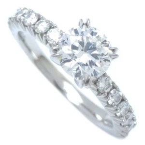 HARRY WINSTON Romance Engagement Plat950 ring Diamond 0.57ct F.VVS1.3Ex/291681 - Picture 1 of 9
