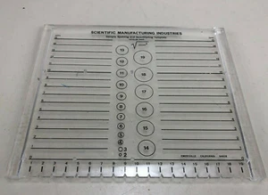Scientific Manufacturing Industries sample spotting and quantitating template - Picture 1 of 4
