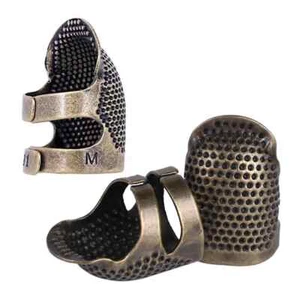 3 Stck. Kupfer Nähen Fingerspitzen Fingerschutz verstellbar Fingerspitze Fingerspitze Metall - Bild 1 von 5