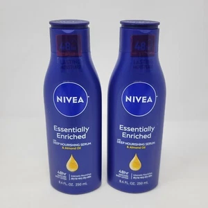 NIVEA Enriched Body Lotion Deep Nourishing Serum &Almond Oil, 8.4 oz, 2 Pack - Picture 1 of 5