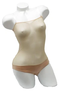 L STRETCHY MESH TOP DANCE LEOTARD NET TUMMY COVER - IN STOCK  IMMEDIATE DISPATCH - Picture 1 of 1