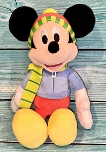 Peluche Disney Topolino 10" Invernale Blu Natale Vacanze Peluche Giocattolo - Foto 1 di 7