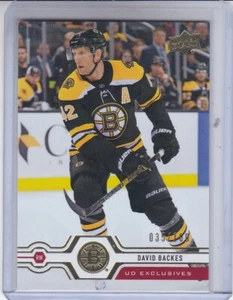 David Backes 2019-20 Upper Deck 2 Exclusive #035/100 #262 Boston Bruins - Bild 1 von 1