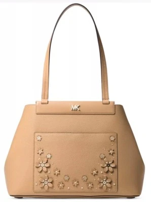 New Michael Kors Meredith East West Bonded Shoulder bag butternut gold florals - Image 1 of 4