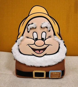 Loungefly Disney Snow White & Seven Dwarfs Happy Cosplay Figural Mini Backpack - Picture 1 of 14