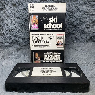 HBO Video Retailer Trailer Reels VHS Promo Tape Ski School Tune In Tomorrow Rare - Image 1 of 4