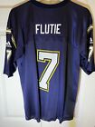 Youth San Diego Chargers Doug Flutie #7 Blue Game Jersey Youth Large Only $5.00 on eBay