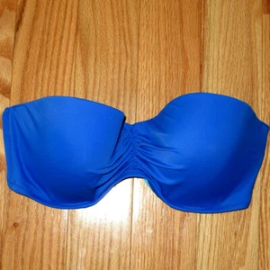 Costume da bagno 32A Victoria's Secret BANDEAU top costume da bagno PUSH UP SENZA STELLE SENZA CINGHIE - Foto 1 di 1
