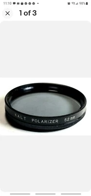 Kalt Cir Polarizer 52mm FILTER DIGITIAL/FILM Camera Omitts Reflection Polarizing - Image 1 of 2