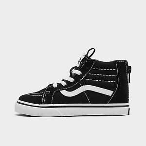 Kids' Toddler Vans Sk8-Hi Zip Casual Shoes Black/White 00XG5Y28 001