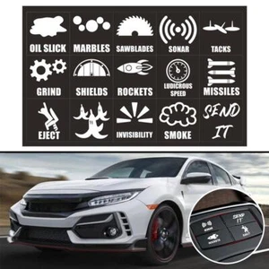 15pcs Vehicle Sticker Dashboard Button Switch On Off Decal Car Interior HOT DE - Picture 1 of 18