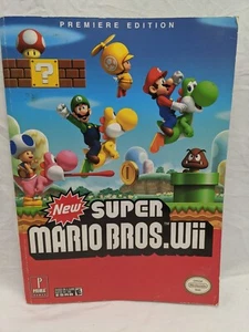 Super Mario Bros Wii Prima Games Strategy Guide Book With Poster - Picture 1 of 13