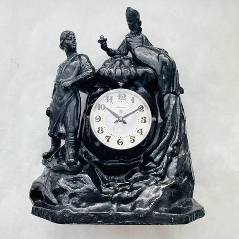 ENGRAVED Mantel clock Mistress of the copper mountain and Danila master USSR VTG Cover