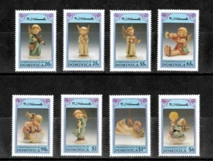 Dominica 1992 - Hummel Figuren - Set mit 8 Briefmarken - Scott #1514-21 - postfrisch - Bild 1 von 1