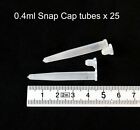 0.4ml Snap cap Beckman type micro test tube vial centrifuge plastic  x 1000