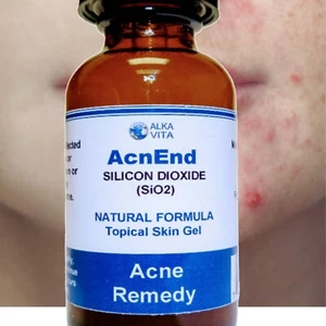 Acne Cystic Gel Remedy Silicon Dioxide AcnEnd Skin Care Fast Results ALKA VITA - Picture 1 of 7