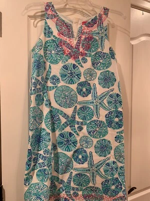 Платье цельнокроеное Lilly Pulitzer для девочек Target Sea Urchin размер XL 14-16 песочный доллар - Изображение 1 из 3