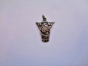 KINNEY 925 Silver 1969 USNA Pendant Navy 20x17mm Weight 1.9grams Used - Picture 1 of 21