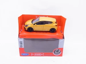 92284 | Welly 43672 Renault Clio RS gelb Modellauto 1:34-1:38 NEU in OVP - Bild 1 von 4