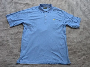 Masters Collection Polo Shirt Men Extra Large Blue Two Ply Mercerized Pique - Picture 1 of 12