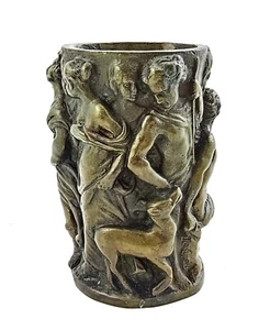 Solid Bronze Figural Greek Vase - Small Bronze Vase - Picture 1 of 7