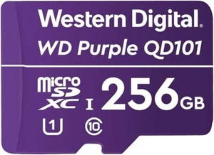 Western Digital WD Purple SC QD101 256GB Smart Video Surveillance microSDXC Card - Picture 1 of 3